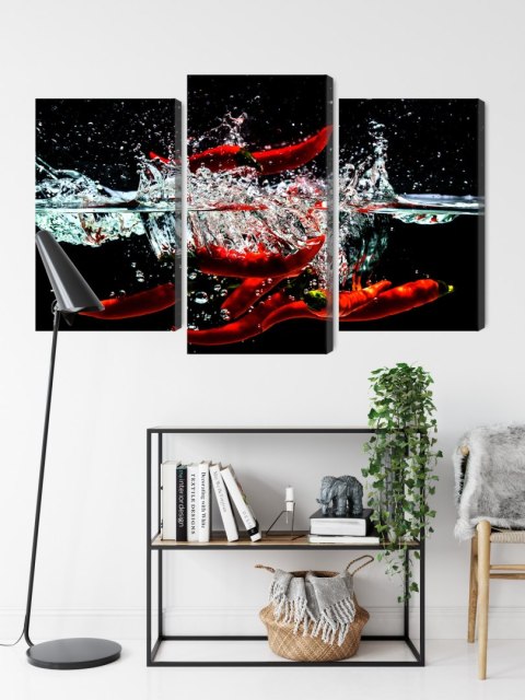Obraz Wieloczęściowy Chili W Wodzie