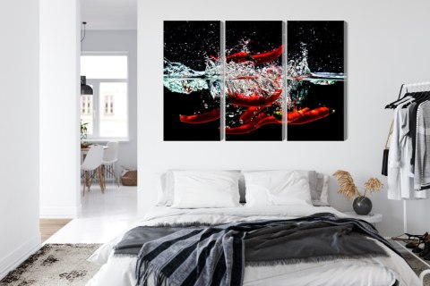 Obraz Wieloczęściowy Chili W Wodzie