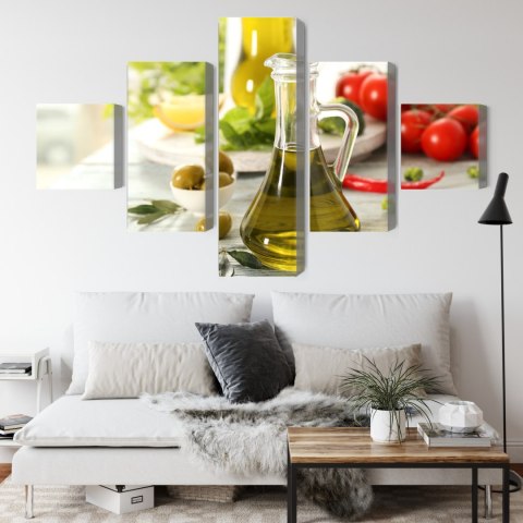Obraz Wieloczęściowy Dzbanek Ze Świeżym Olejem