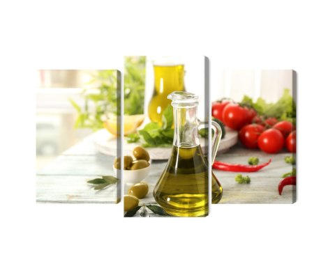 Obraz Wieloczęściowy Dzbanek Ze Świeżym Olejem