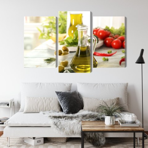 Obraz Wieloczęściowy Dzbanek Ze Świeżym Olejem