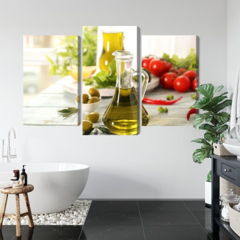 Obraz Wieloczęściowy Dzbanek Ze Świeżym Olejem