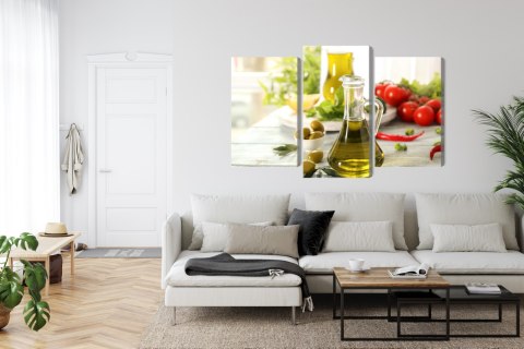 Obraz Wieloczęściowy Dzbanek Ze Świeżym Olejem