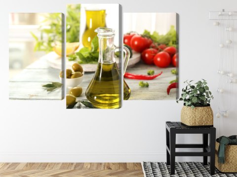 Obraz Wieloczęściowy Dzbanek Ze Świeżym Olejem