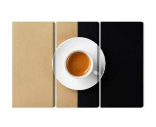 Obraz Wieloczęściowy Filiżanka Włoskiej Kawy