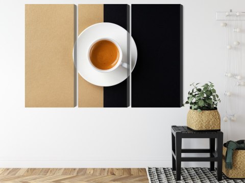 Obraz Wieloczęściowy Filiżanka Włoskiej Kawy