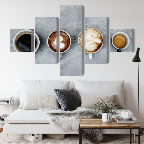 Obraz Wieloczęściowy Filiżanki Z Kawą