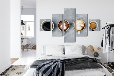 Obraz Wieloczęściowy Filiżanki Z Kawą