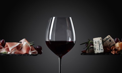 Obraz Wieloczęściowy Kieliszek Czerwonego Wina