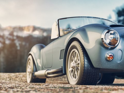 Obraz Wieloczęściowy Klasyczny Samochód Retro Obraz Wieloczęściowy Klasyczny Samochód Retro