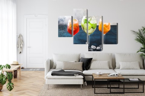 Obraz Wieloczęściowy Okulary Z Letnimi Koktajlami