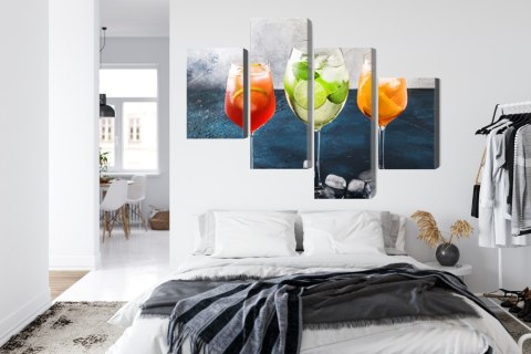 Obraz Wieloczęściowy Okulary Z Letnimi Koktajlami