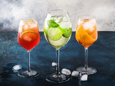 Obraz Wieloczęściowy Okulary Z Letnimi Koktajlami