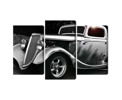 Obraz Wieloczęściowy Samochód Hot Rod W Stylu Vintage Obraz Wieloczęściowy Samochód Hot Rod W Stylu Vintage