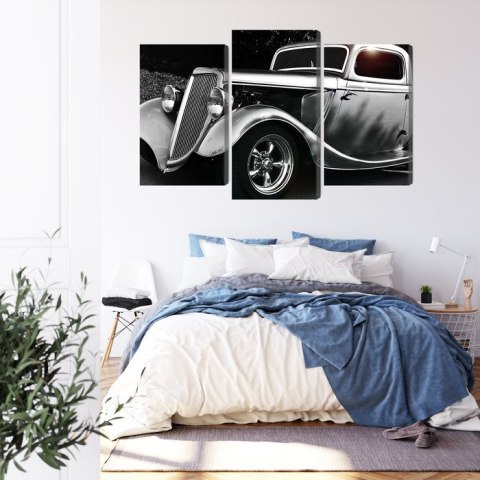 Obraz Wieloczęściowy Samochód Hot Rod W Stylu Vintage Obraz Wieloczęściowy Samochód Hot Rod W Stylu Vintage