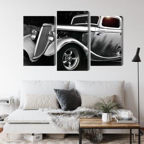 Obraz Wieloczęściowy Samochód Hot Rod W Stylu Vintage Obraz Wieloczęściowy Samochód Hot Rod W Stylu Vintage