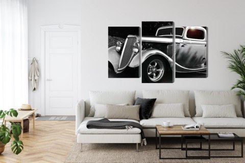 Obraz Wieloczęściowy Samochód Hot Rod W Stylu Vintage Obraz Wieloczęściowy Samochód Hot Rod W Stylu Vintage