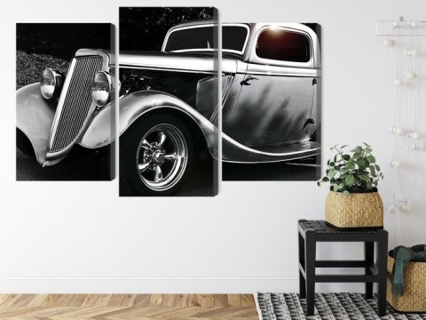 Obraz Wieloczęściowy Samochód Hot Rod W Stylu Vintage Obraz Wieloczęściowy Samochód Hot Rod W Stylu Vintage