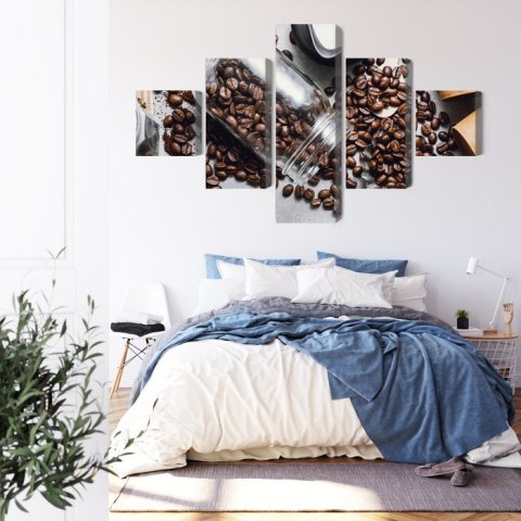 Obraz Wieloczęściowy Składniki Do Przygotowania Kawy