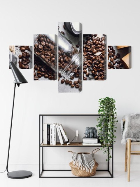 Obraz Wieloczęściowy Składniki Do Przygotowania Kawy