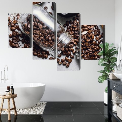 Obraz Wieloczęściowy Składniki Do Przygotowania Kawy