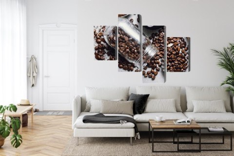 Obraz Wieloczęściowy Składniki Do Przygotowania Kawy