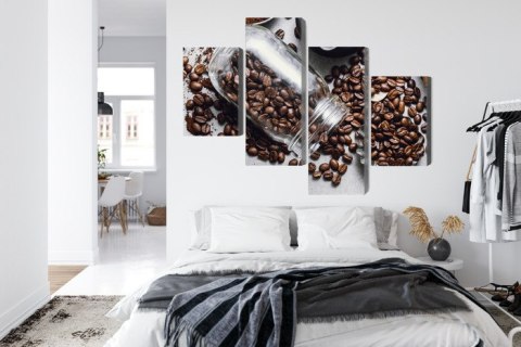 Obraz Wieloczęściowy Składniki Do Przygotowania Kawy