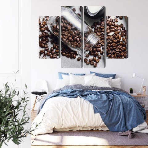 Obraz Wieloczęściowy Składniki Do Przygotowania Kawy