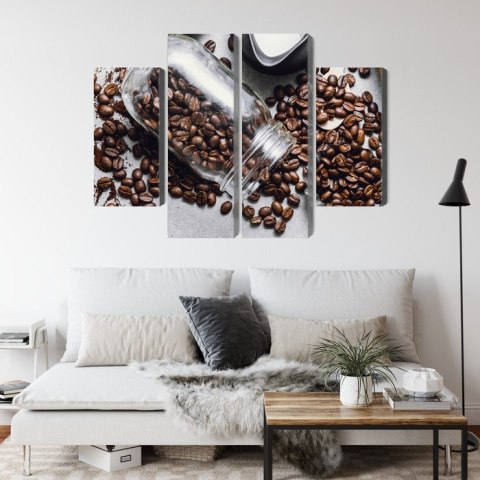 Obraz Wieloczęściowy Składniki Do Przygotowania Kawy