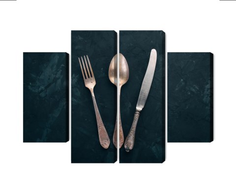 Obraz Wieloczęściowy Stare Sztućce