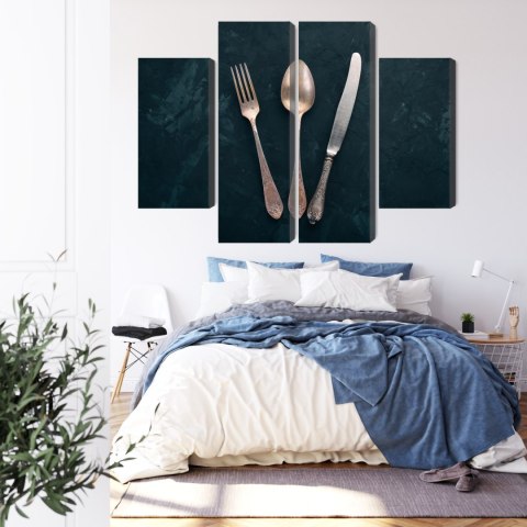 Obraz Wieloczęściowy Stare Sztućce