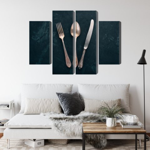 Obraz Wieloczęściowy Stare Sztućce