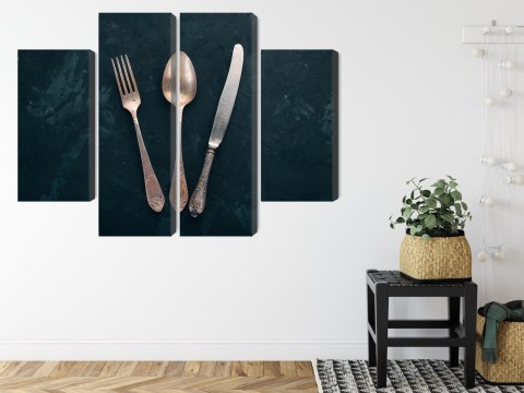 Obraz Wieloczęściowy Stare Sztućce
