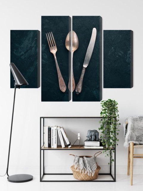 Obraz Wieloczęściowy Stare Sztućce