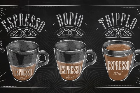 Obraz Na Płótnie Kawa Espresso W Stylu Vintage