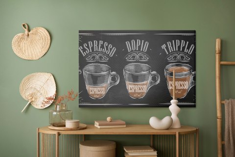 Obraz Na Płótnie Kawa Espresso W Stylu Vintage