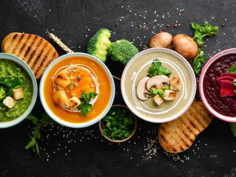 Obraz Wieloczęściowy Kremowe Zupy Warzywne