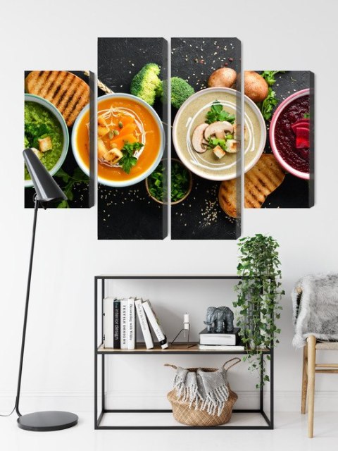 Obraz Wieloczęściowy Kremowe Zupy Warzywne