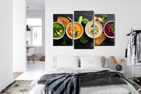 Obraz Wieloczęściowy Kremowe Zupy Warzywne