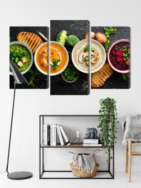 Obraz Wieloczęściowy Kremowe Zupy Warzywne