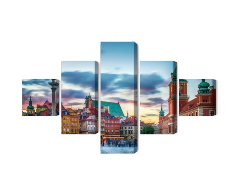 Obraz Wieloczęściowy Panorama Zamku Królewskiego W Warszawie Obraz Wieloczęściowy Panorama Zamku Królewskiego W Warszawie