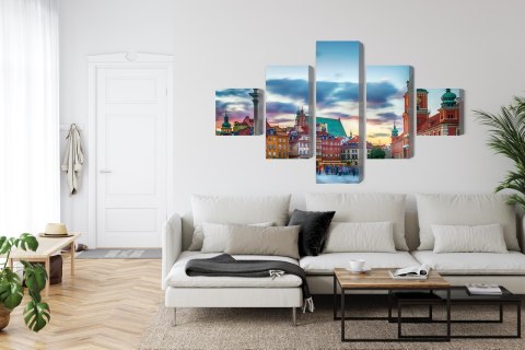 Obraz Wieloczęściowy Panorama Zamku Królewskiego W Warszawie Obraz Wieloczęściowy Panorama Zamku Królewskiego W Warszawie