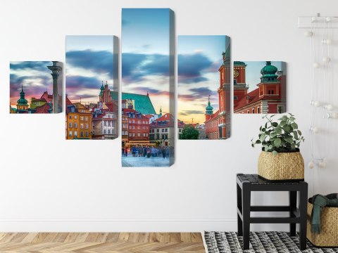 Obraz Wieloczęściowy Panorama Zamku Królewskiego W Warszawie Obraz Wieloczęściowy Panorama Zamku Królewskiego W Warszawie