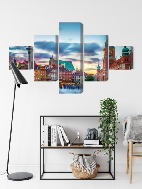 Obraz Wieloczęściowy Panorama Zamku Królewskiego W Warszawie Obraz Wieloczęściowy Panorama Zamku Królewskiego W Warszawie