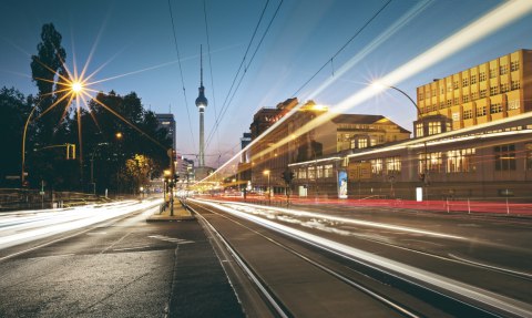Obraz Wieloczęściowy Panoramiczny Widok Na Ulice Berlina Obraz Wieloczęściowy Panoramiczny Widok Na Ulice Berlina