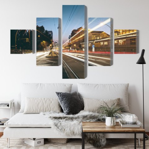 Obraz Wieloczęściowy Panoramiczny Widok Na Ulice Berlina Obraz Wieloczęściowy Panoramiczny Widok Na Ulice Berlina