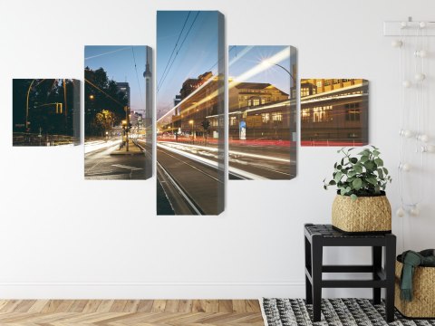 Obraz Wieloczęściowy Panoramiczny Widok Na Ulice Berlina Obraz Wieloczęściowy Panoramiczny Widok Na Ulice Berlina
