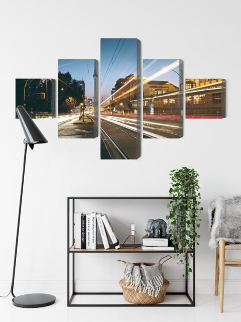 Obraz Wieloczęściowy Panoramiczny Widok Na Ulice Berlina Obraz Wieloczęściowy Panoramiczny Widok Na Ulice Berlina