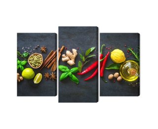 Obraz Wieloczęściowy Świeże Aromatyczne Przyprawy