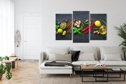 Obraz Wieloczęściowy Świeże Aromatyczne Przyprawy